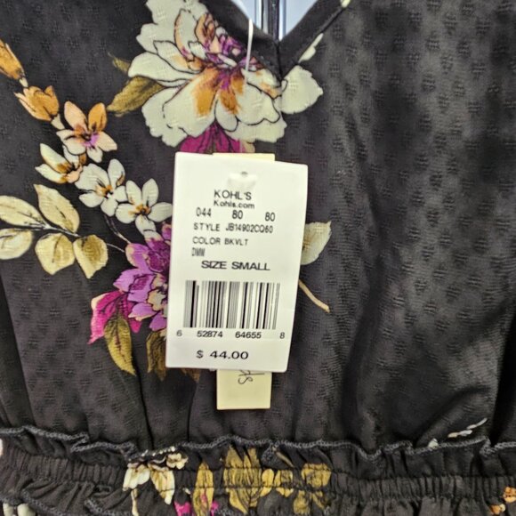 NWT Speechless Dress, Size Small, Black Floral Pattern - Picture 4 of 9